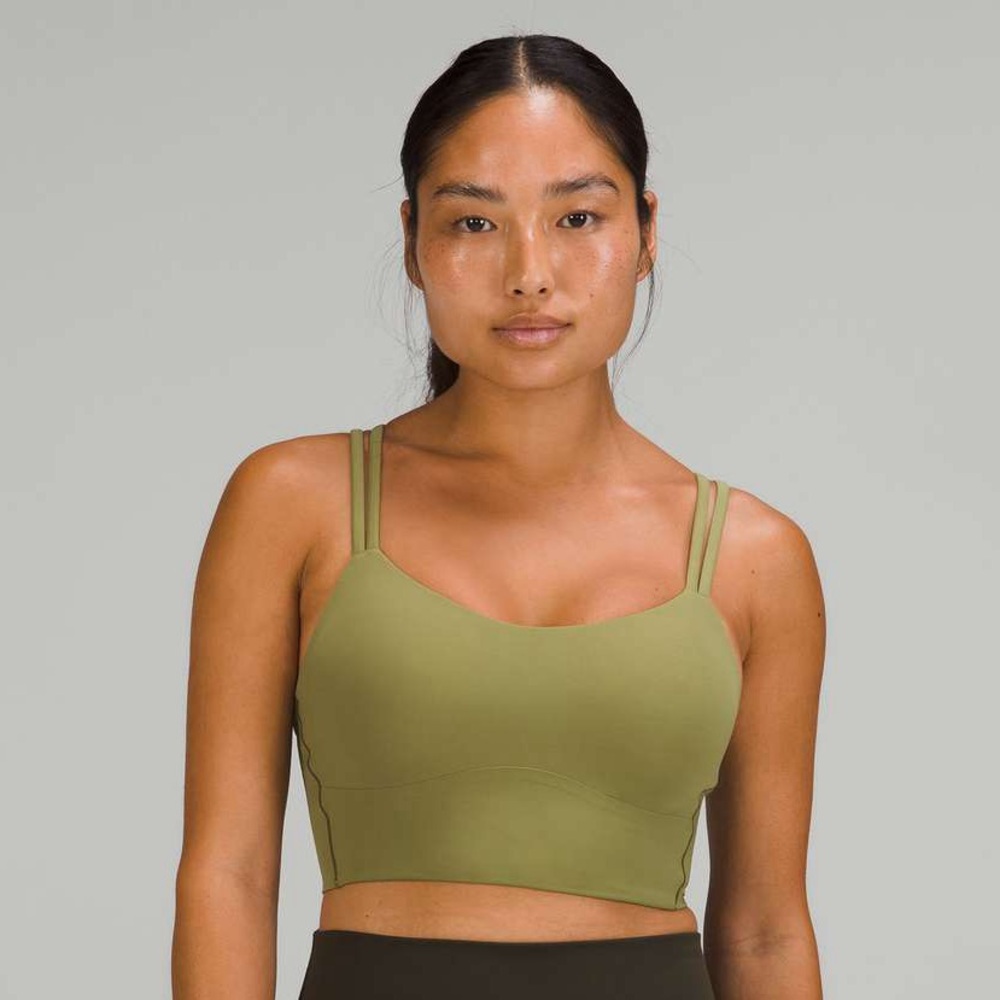 Lululemon like a cloud bra in bronze green size 6